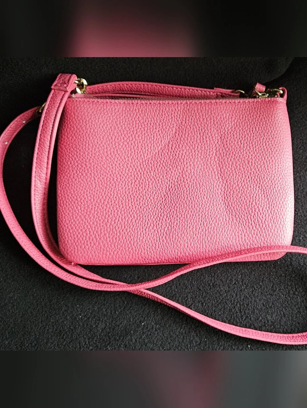 Nanette Lepore Pink Crossbody Faux Leather Bag